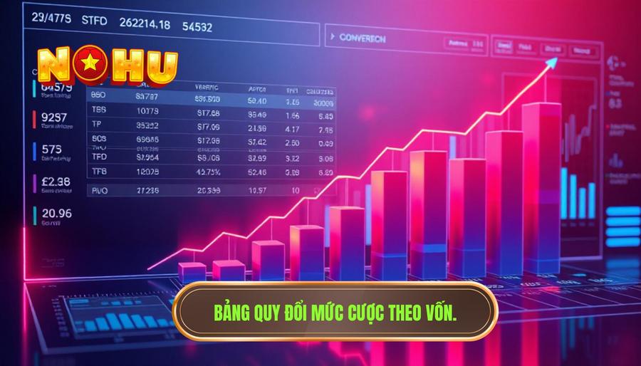 Bao nhiêu vốn là đủ để săn hũ? Phân tích chiến thuật tài chính từ chuyên gia 3 3. Bảng quy đổi mức cược theo vốn.